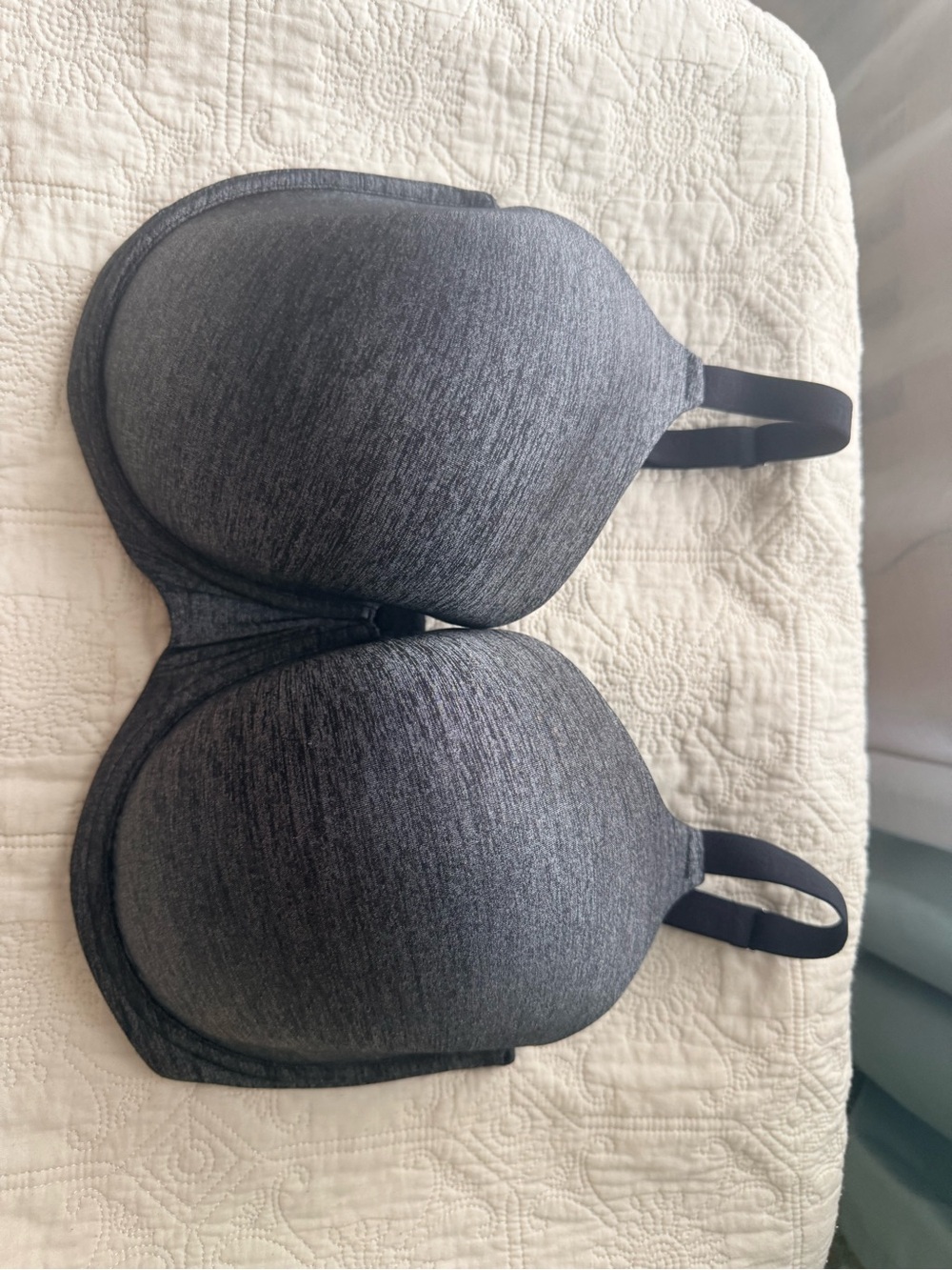 Adore me Everyday Full coverage T-Shirt Bras - Gray and Peach Set - Picture 5 of 9